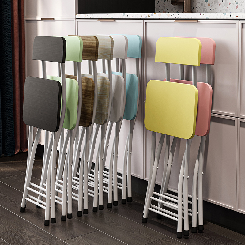 Folding chairs for rent, simple dining chairs, backrest chairs, training chairs, student dormitory chairs, computer folding chairs, round stools