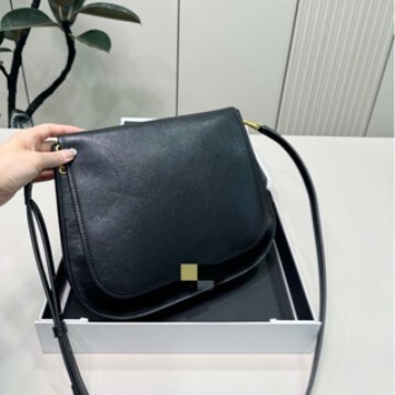 2026 Edition Soft Triomphe Square Bag Large Capacity Vegetable-Tanned Leather Soft Bag Versatile Single Shoulder Crossbody Women's Bag