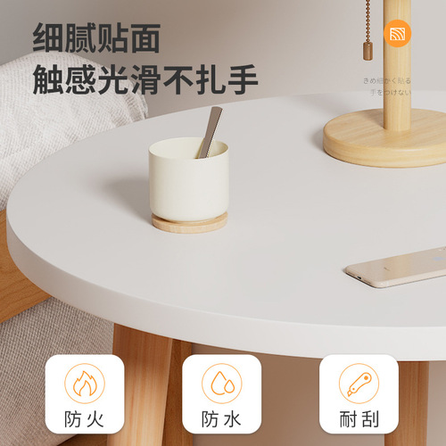 Double-layer coffee table ins style small round table bedside table simple home balcony bed and breakfast light luxury creative coffee table wholesale