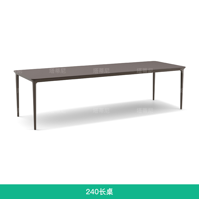 Mesa y silla de ocio al aire libre a prueba de agua y protección solar sala de sol muebles de aleación de aluminio patio jardín combinación de silla de comedor de caña image 11