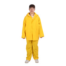 贴布革背带裤套装涤纶PVC雨衣单双贴两件式分体套装雨衣防暴雨