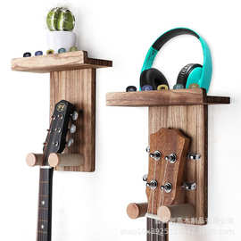 亚马逊木制吉他挂架家居墙壁小提琴架民谣电吉他贝斯尤克里里挂架