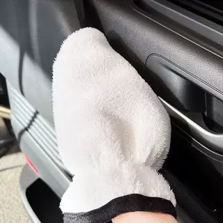 内饰清洁魔术手套清洁内饰去污纤维绒布洗车手套厂家直供
