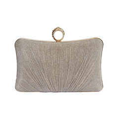 Dinner bag new cross-border foreign trade pure handmade pleated clutch bag ladies ring head banquet bag