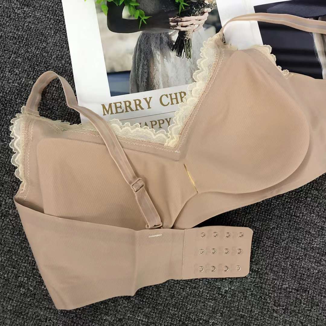 Nuevo sujetador sin costuras brillante colección de ropa interior pecho pequeño push up ropa interior cómoda push up sujetador sin costuras