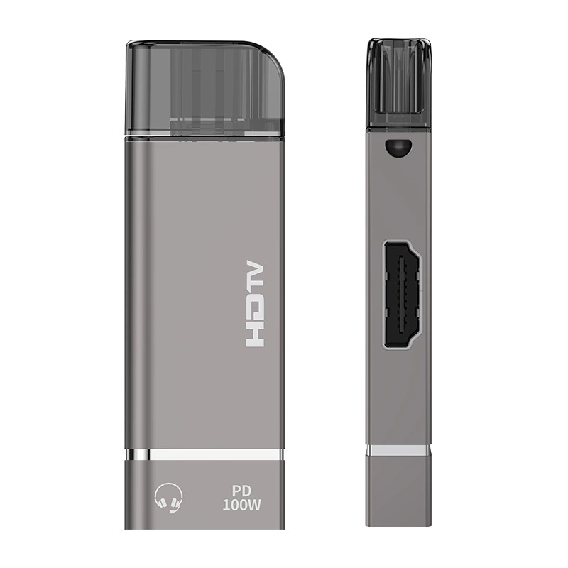 Переходник Type-C на HDMI для ноутбука проектора экрана с 3,5 мм аудиоразъем PD100W зарядный конвертер