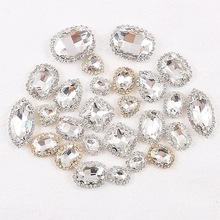 全型号白色玻璃钻水晶扣 烧焊爪钻围边 diy饰品服饰配件爪链钻饰