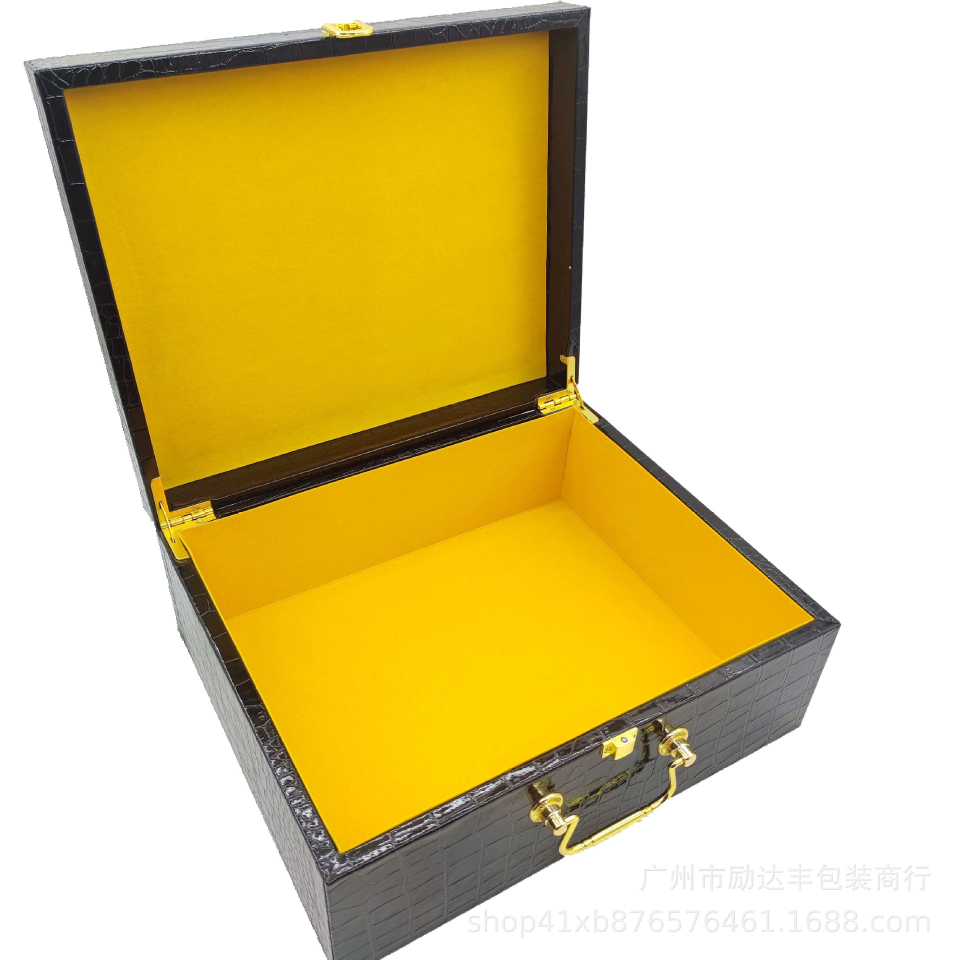 现货鳄鱼纹皮盒女包包装盒大尺寸挎包小包专用包装皮包盒礼品盒