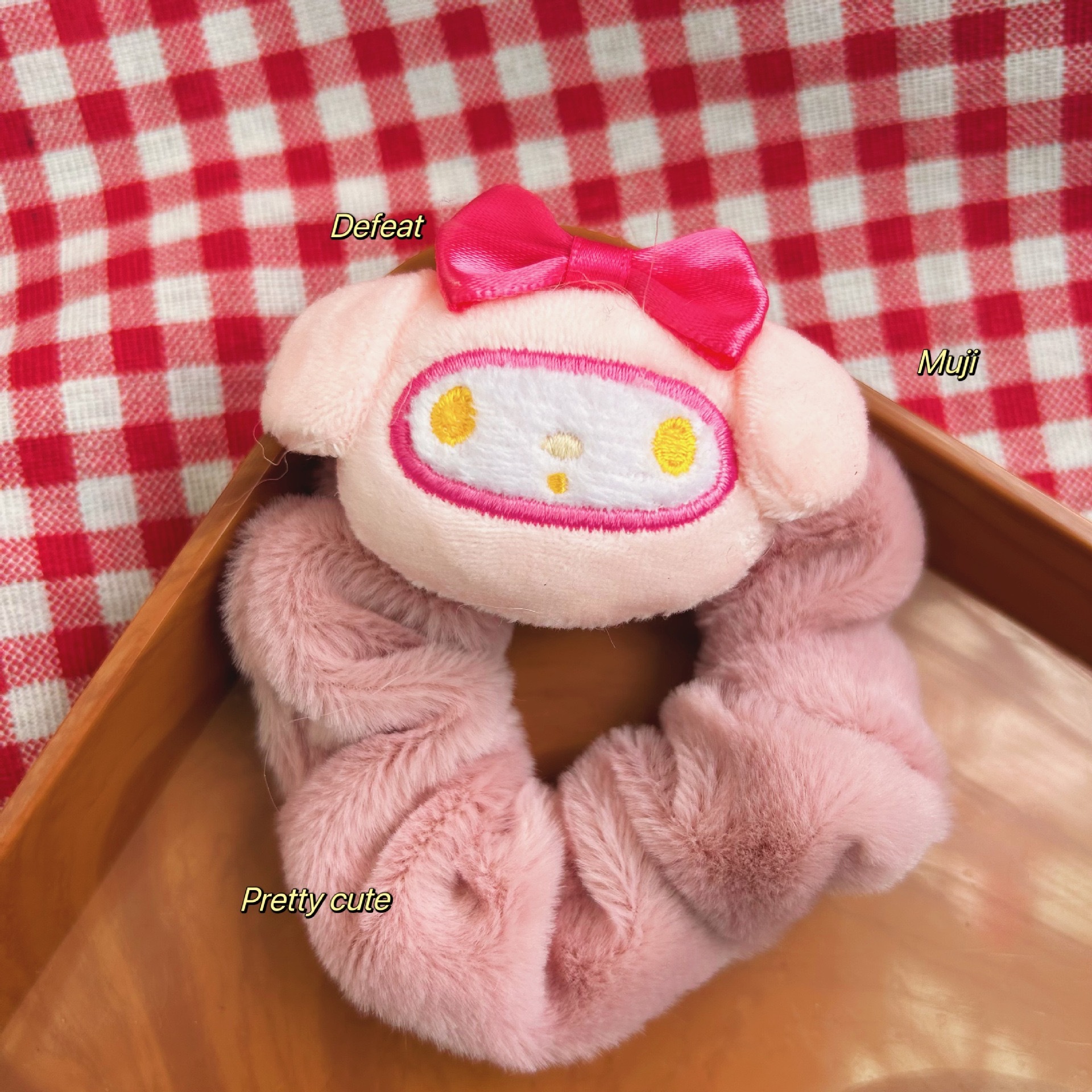 Dulce lindo peluche kt felino círculo de intestino grueso estudiante dulce felina elás negro rosa chica joyería de cabello cabello cabello