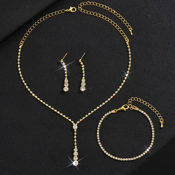 446+single row bracelet tail chain gold