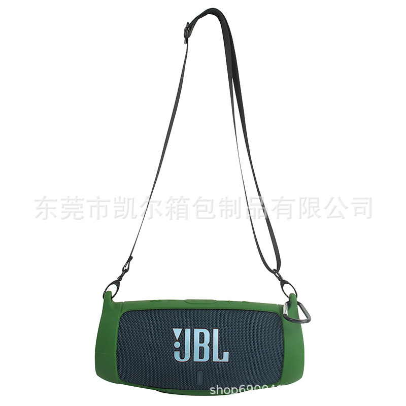 Aplicable a JBL charge5 Bluetooth audio funda protectora de silicona onda de choque 5 generación altavoz portátil funda de silicona suave