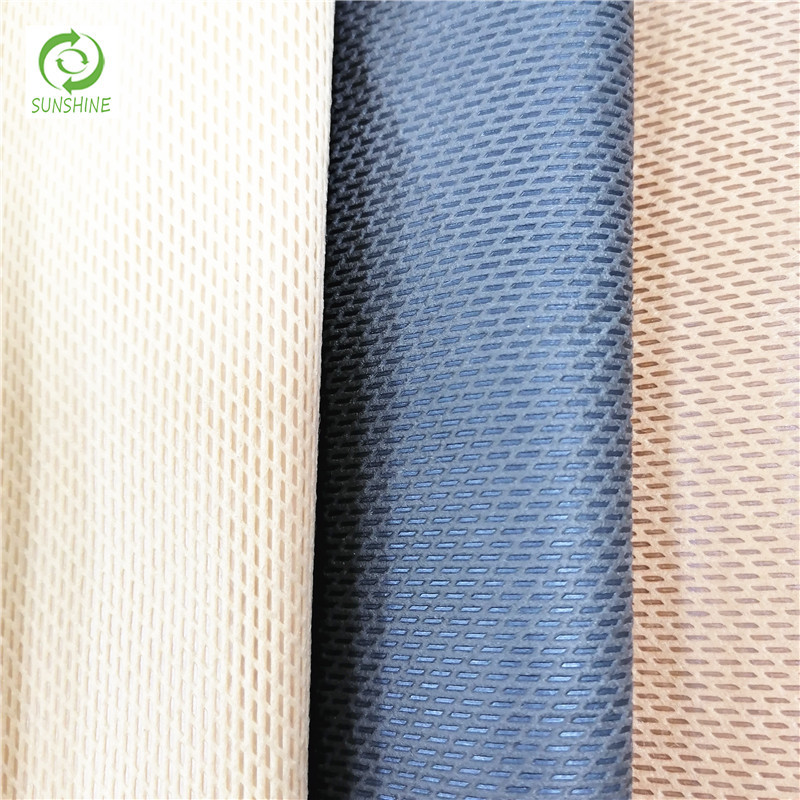 黑白彩色强撕尼龙堪培拉长纤一字纹十字纹无纺布尼龙坎培拉无纺布