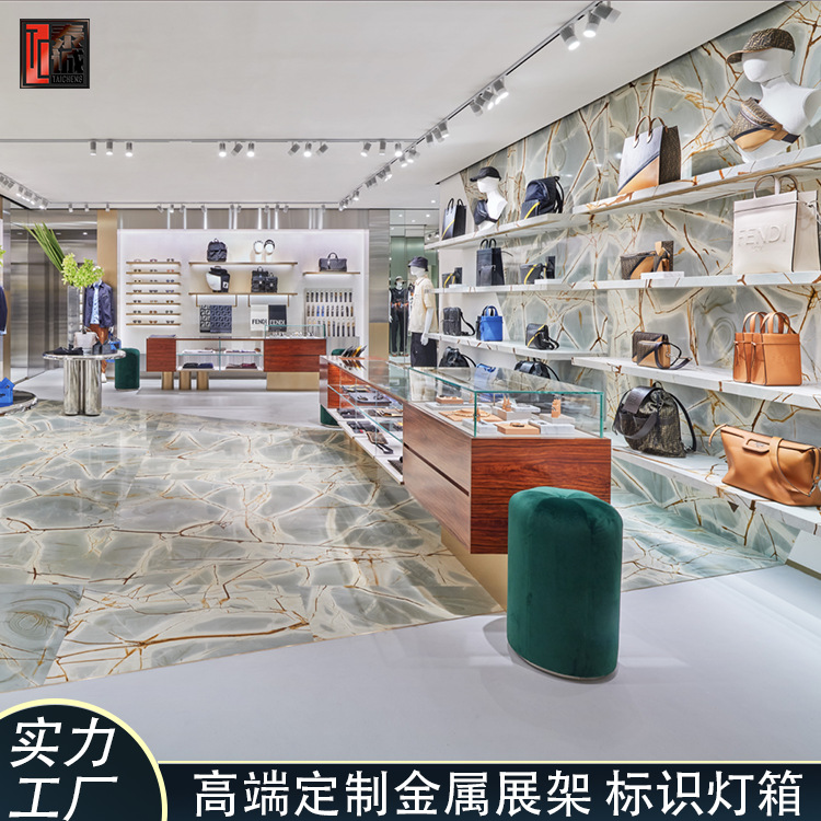 品牌商用钱包展示柜台透明小精品展示道具皮具奢侈品展示架货架层