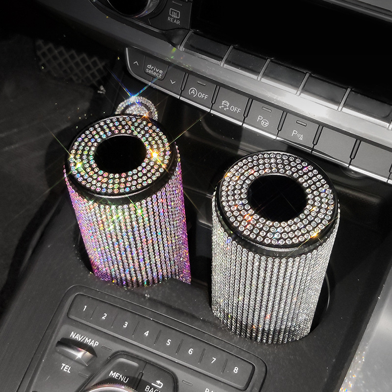 Caja de pañuelos de coche colgando caja de pañuelos de coche diamante-incrustado creativo lindo mujer visera decorativa servilleta de coche cartón