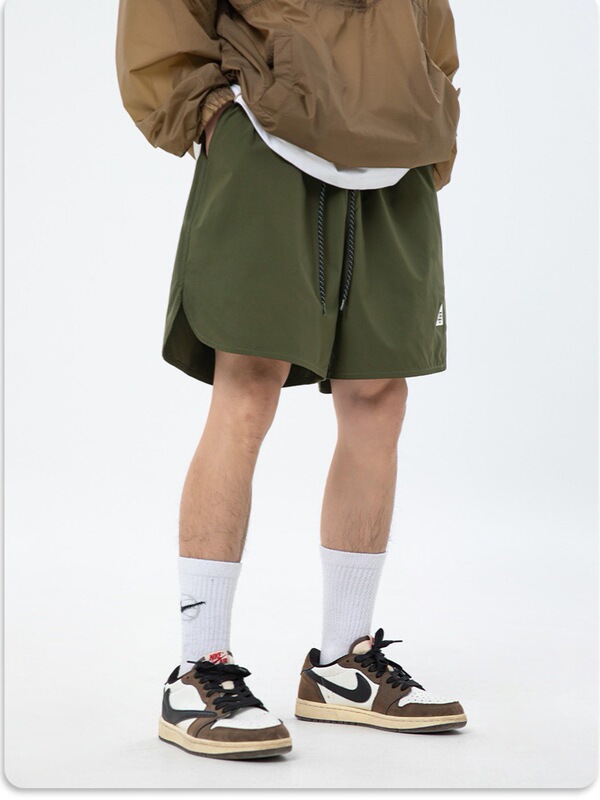 Summer New Loose Casual Men's Quick-Dry Basketball Shorts Hiking Split Running Sports Shorts Men's Trendy