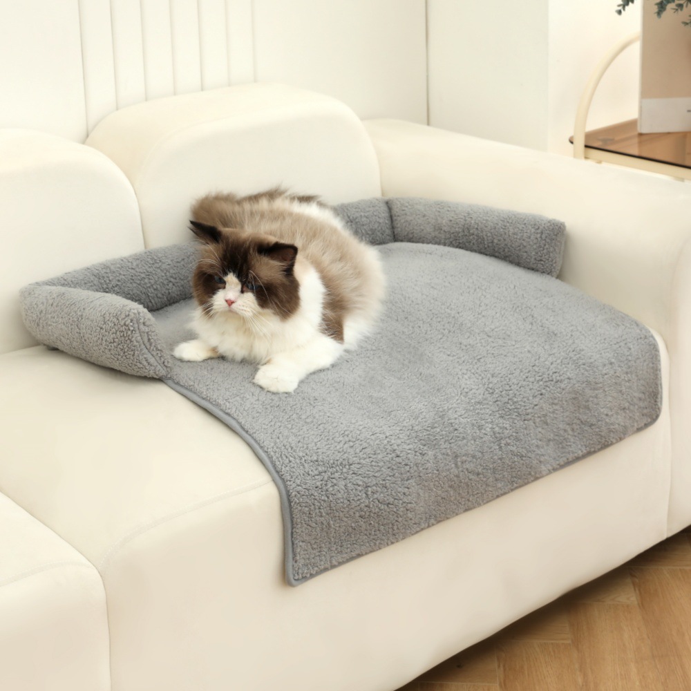 Gatos y perros en forma de U, almohadas para mascotas, sofá de felpa, nueva cama para perros, venta caliente de Amazon, gatos y perros de invierno para dormir