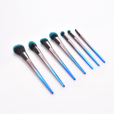 Simple Style Artificial Fiber Wooden Handle Plastic Handle Makeup Brushes 1 Set display picture 2