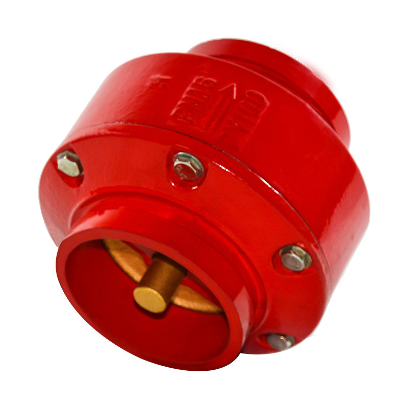 消防沟槽卡箍消声止回阀HC81X-16Q铸铁立式逆止阀管道防倒流DN100