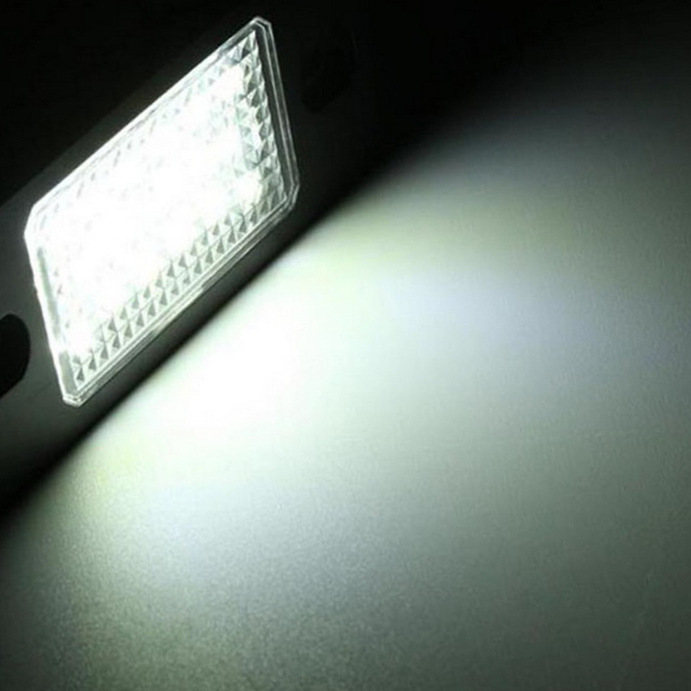 2pcs 18LED License Plate Lights for Volkswagen Golf 5D Tiguan Passat Cayenne 02-10 Year License Plate Lamp