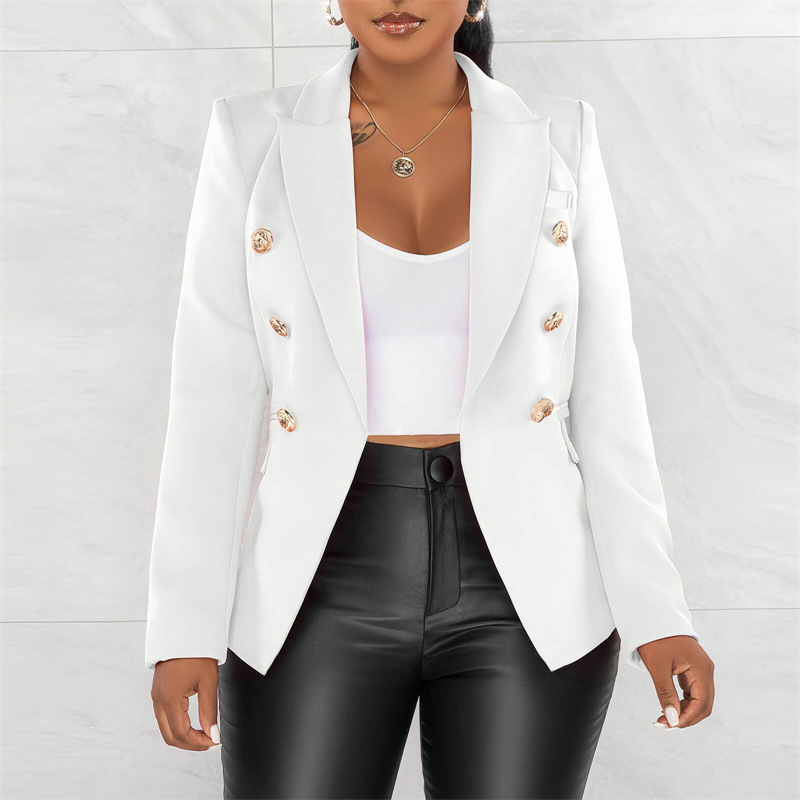Hot-Selling In-Stock Cross-Border Amazon Bestseller 2026 Spring New European and American Celebrity Style Blazer Women's Small Suit