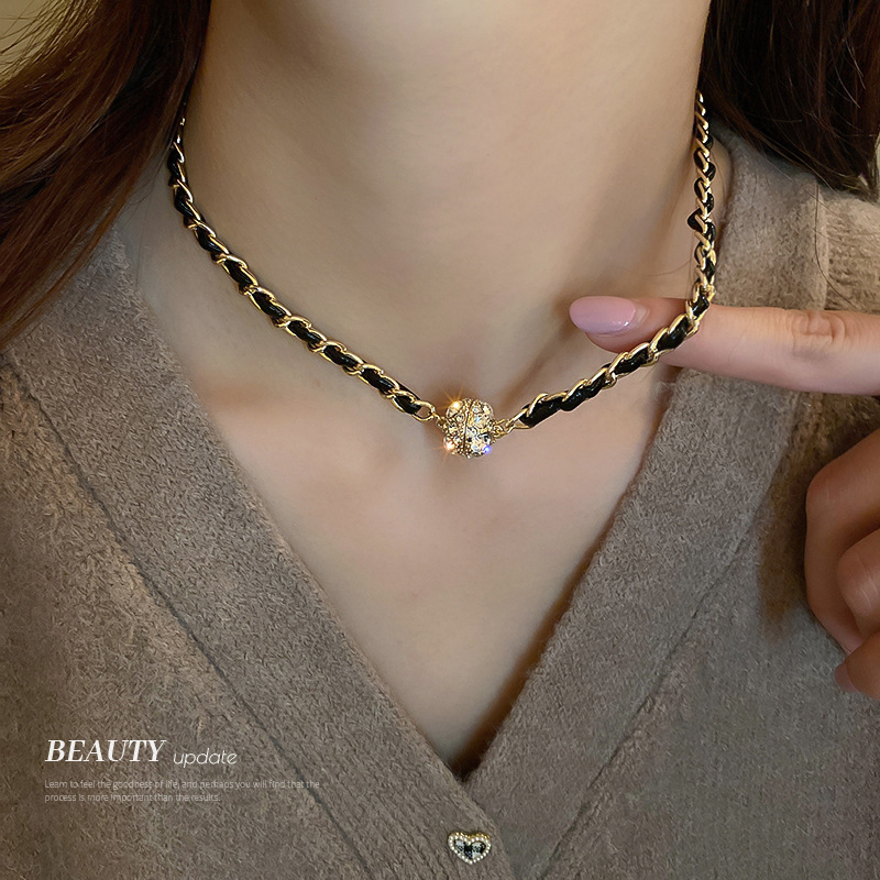 Fashion Heart Shape Pu Leather Handmade Womenu0027S Pendant Necklace 1 Piece