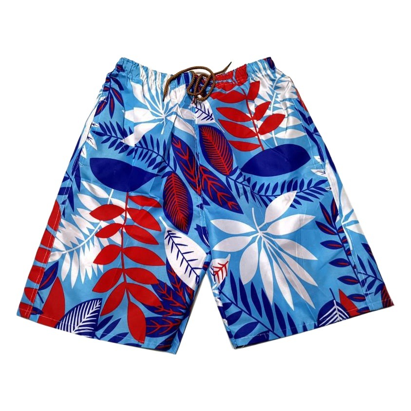 0002 # Impulse, Running, Summer Beach Pants, Simple Men's Home Casual Pants, Loose Floral Shorts, Low-End Drifting