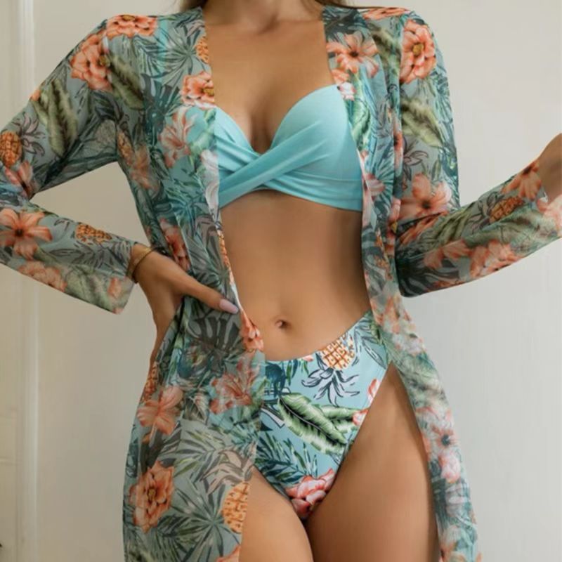 Ditsy Floral Bikinis Polyester Swimwear display picture 4