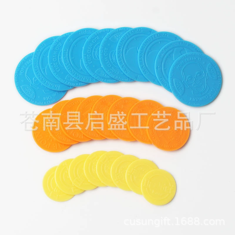 Резьба питания Пластиковый Жетон Ресторан резьба пластиковые монеты рельеф Супермаркет Пластиковый Жетон игры чип