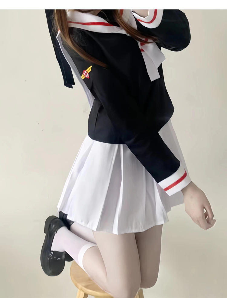 百变小樱 摩卡少女樱 木之本樱 COS服知世cosplay服装水手服校服-阿里巴巴