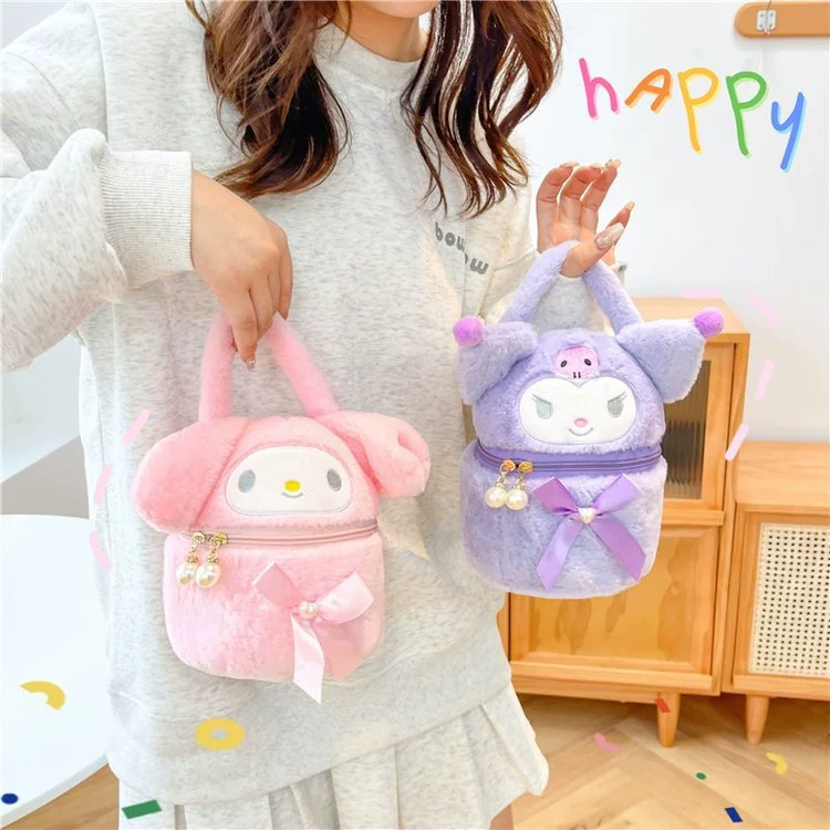 Sanrio, плюшевый мультяшный держатель для карт, кукла, модная маленькая сумка, новая коллекция, западный стиль