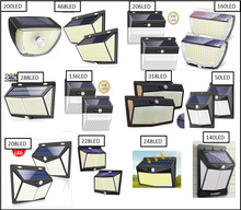 太阳能感应灯200LED人体感应壁灯小三角户外庭院灯led