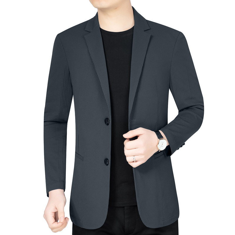 Spring and Autumn new men's jacket thin suit young and middle-aged men's casual suit slim jacket casual wear single West