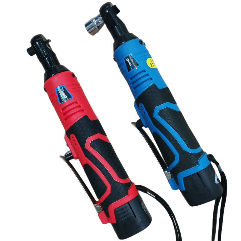 12V18V Llave de trinquete eléctrica de litio al por mayor TianC90 grados de ángulo recto Truss etapa Llave de trinquete eléctrica