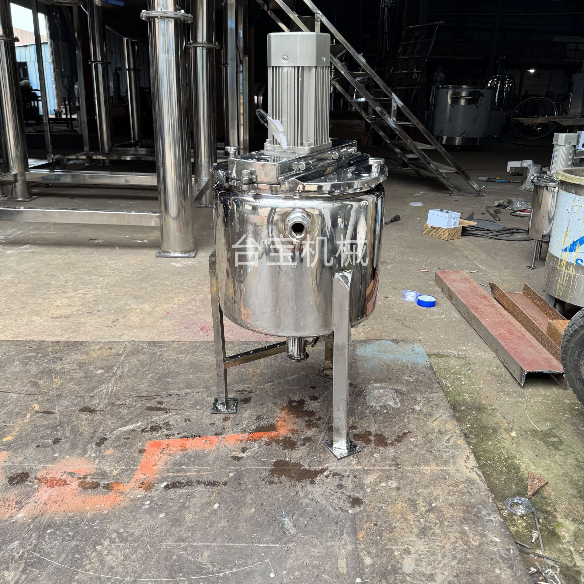 厂家直销 50L小型分散机 化工搅拌机厂家 不锈钢胶水搅拌罐