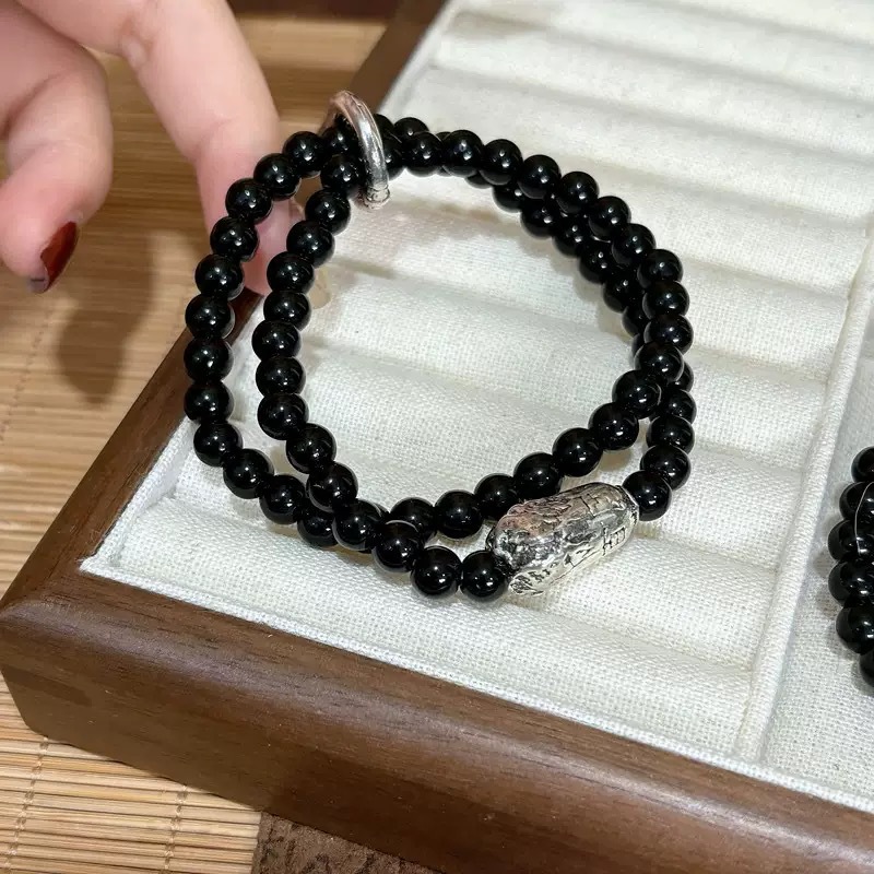 Pulseras de doble capa, pulseras ligeras y lujosas de alta calidad, pulseras de transferencia de sentimiento de cumpleaños para hombres, parejas nuevas