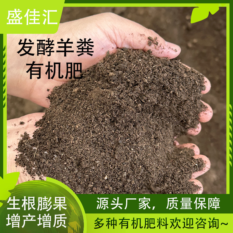 羊粪发酵纯羊粪肥腐熟发酵机肥瓜果蔬菜通用基肥底肥大棚种植肥料