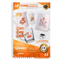 WT Winner Transfer Laser специальный A4 без лака лазерное прозрачное дно керамическая Цветочная бумага водная наклейка водная бумага для печати