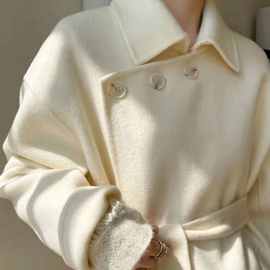 英伦风毛呢外套2021年秋冬装新款小香风中长款羊绒呢子大衣女潮流