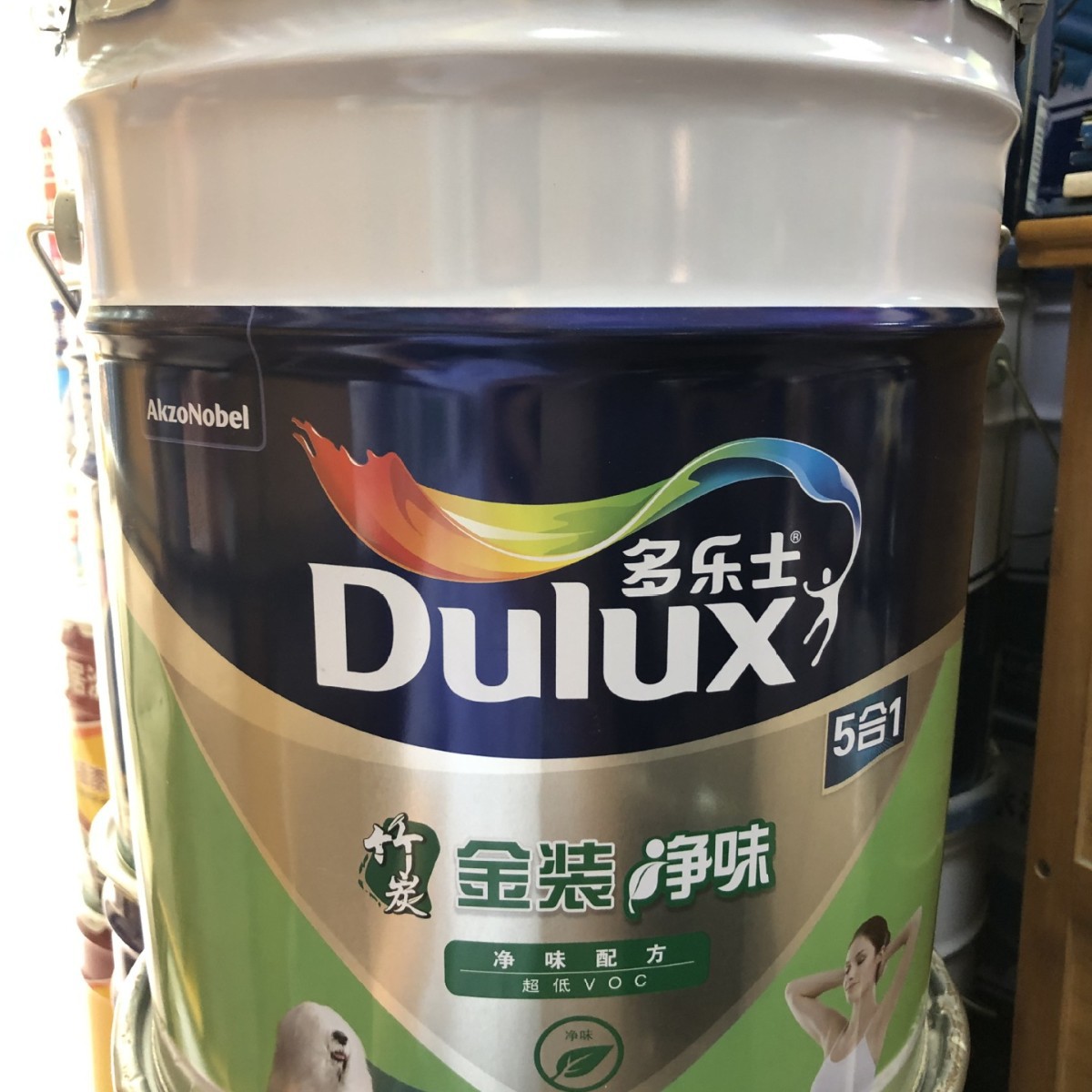 厂价直销批发 油漆 腻子粉防水涂料 18L多乐士竹炭金装净味五合一