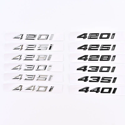 Suitable for 20-23 BMW 4 Series 420i 425i 430i 440i, aftermarket rear emblem with displacement number