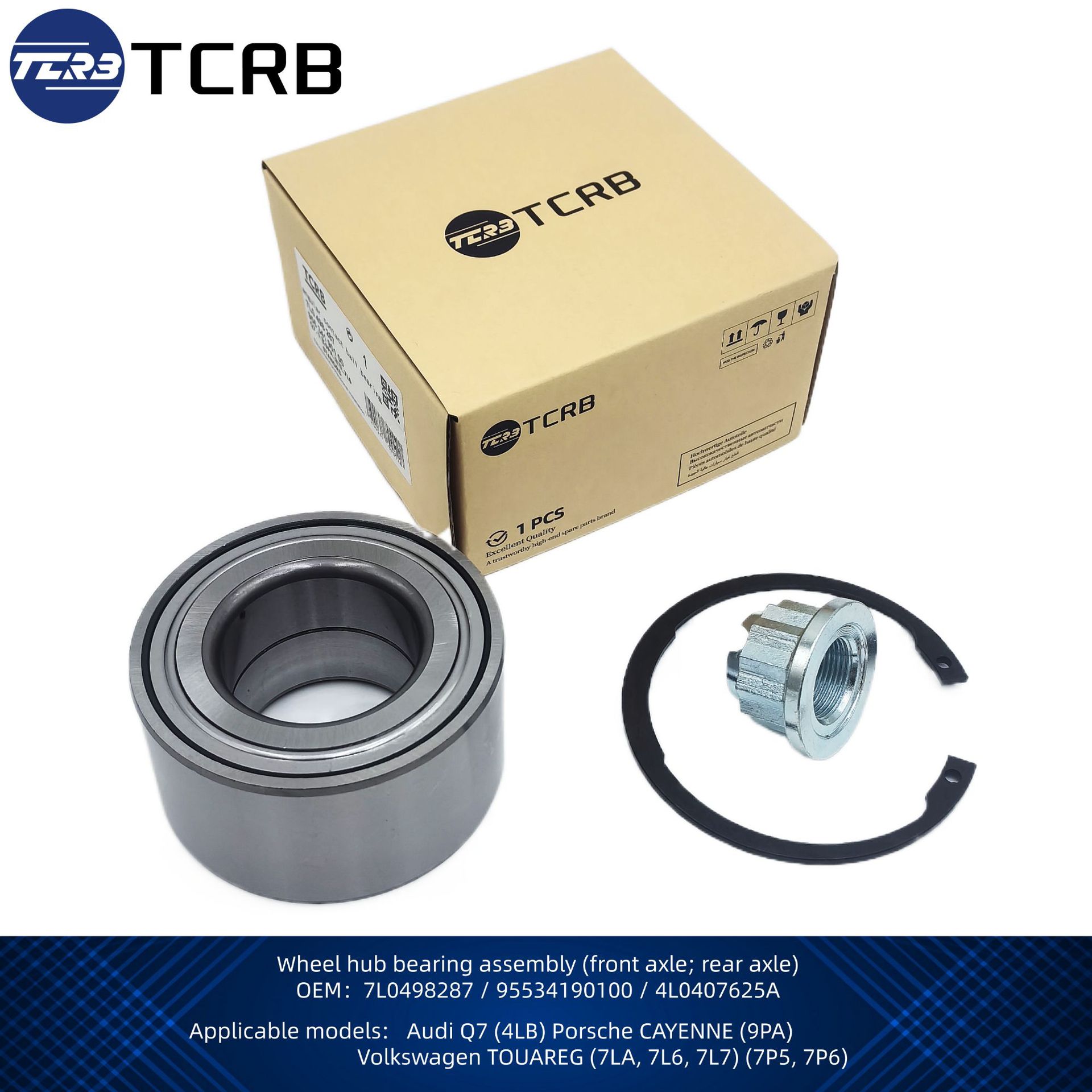 Cross-Border Hot-Selling 7L0498287 Car Wheel Hub Bearing Repair Kit 95534190100 Suitable for Volkswagen Porsche