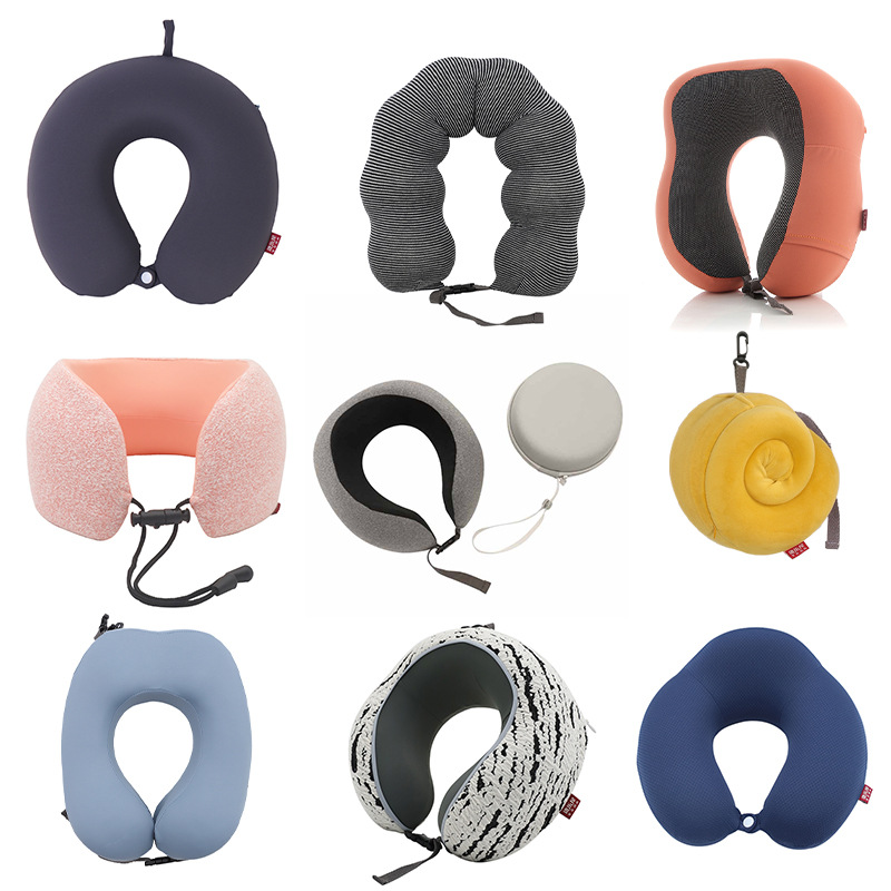 Memoria simple de negocios almohada de algodón u casa de ocio oficina viaje almohada de cuello de rebote lento almohada de cuello sólido