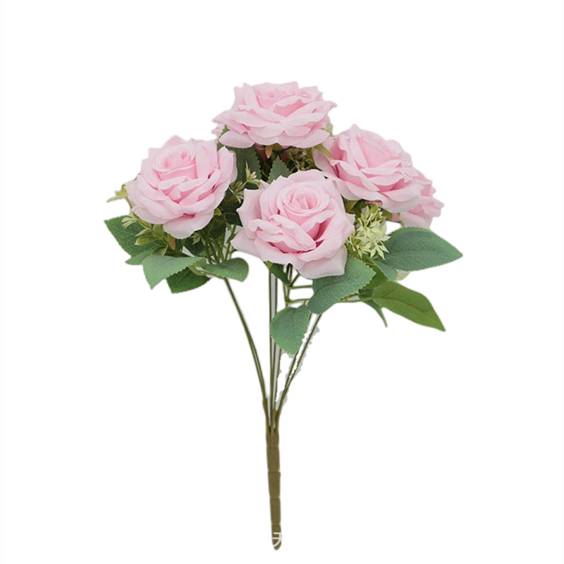 Flor artificial 7 cabeza Austin Rosa peonía flor boda apoyos Rosa artesanía flor falsa al por mayor