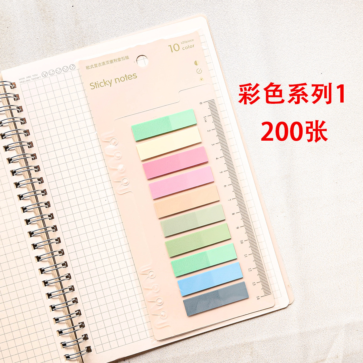 Fabricantes al por mayor PET 10 colores 200 etiquetas de índice transparentes para estudiantes de lectura etiqueta de oficina pegatinas impermeables