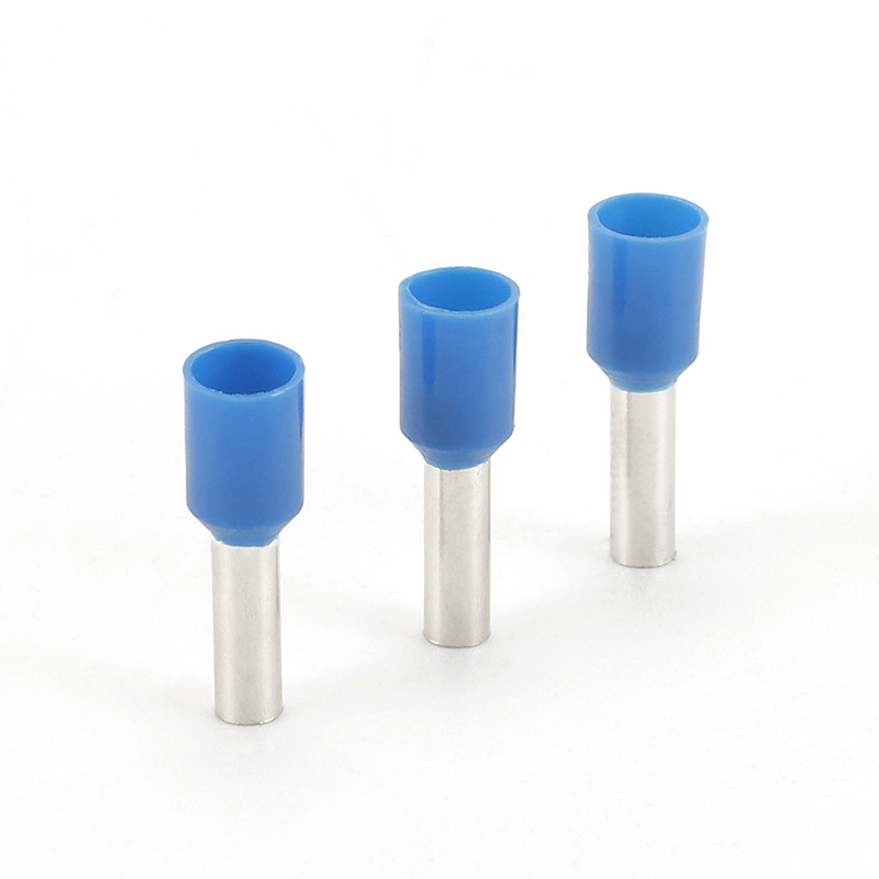 廠家供應VE 藍 管形接線端子冷壓端子壓線耳針形接線端子冷壓端頭