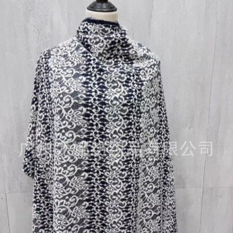 F-164 Korean Imported Spot Fabric Promotion Autumn and Winter Lace Wool Knitted Sweater Jacket Material Designer First F-164 Korean Imported Spot Fabric Promotion Autumn and Winter Lace Wool Knitted Sweater Jacket Material Designer First