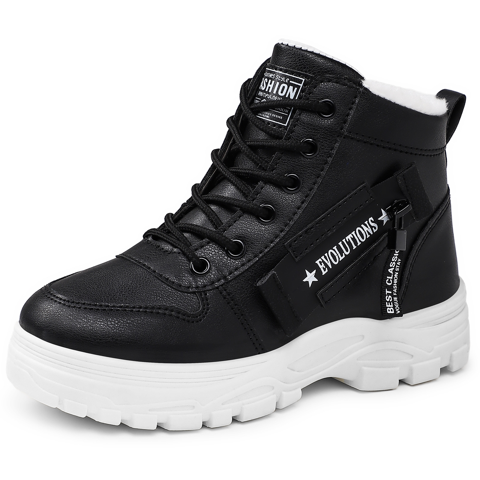 keep warm fashionable high boots platform