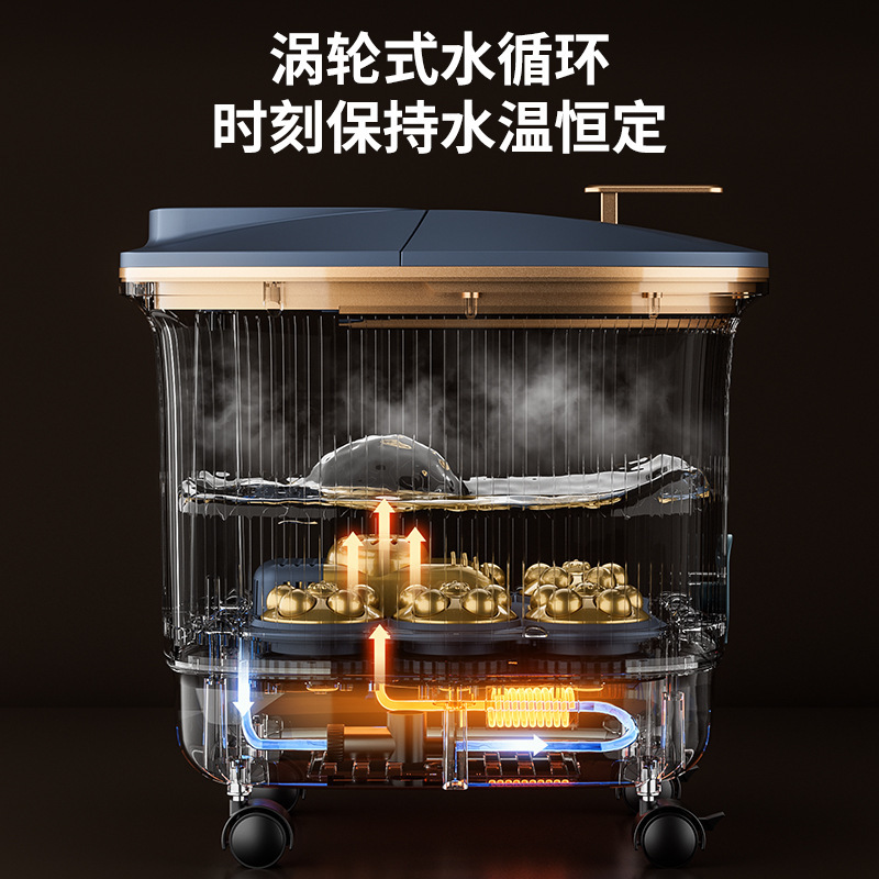 金正泡脚桶全自动电动按摩足浴盆加热家用恒温洗脚盆高深足浴器|undefined