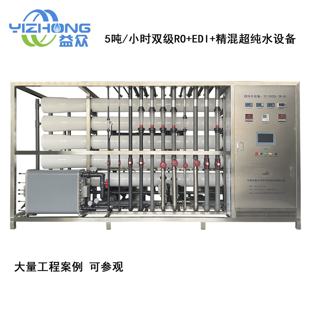 供应二级反渗透设备IP-LXM-45ZEDI超纯水设备18MΩ高纯水