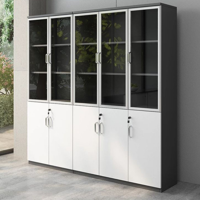Archivador de madera para oficina con envío gratis del fabricante, gabinete de almacenamiento de información, estantería con partición y cerradura.